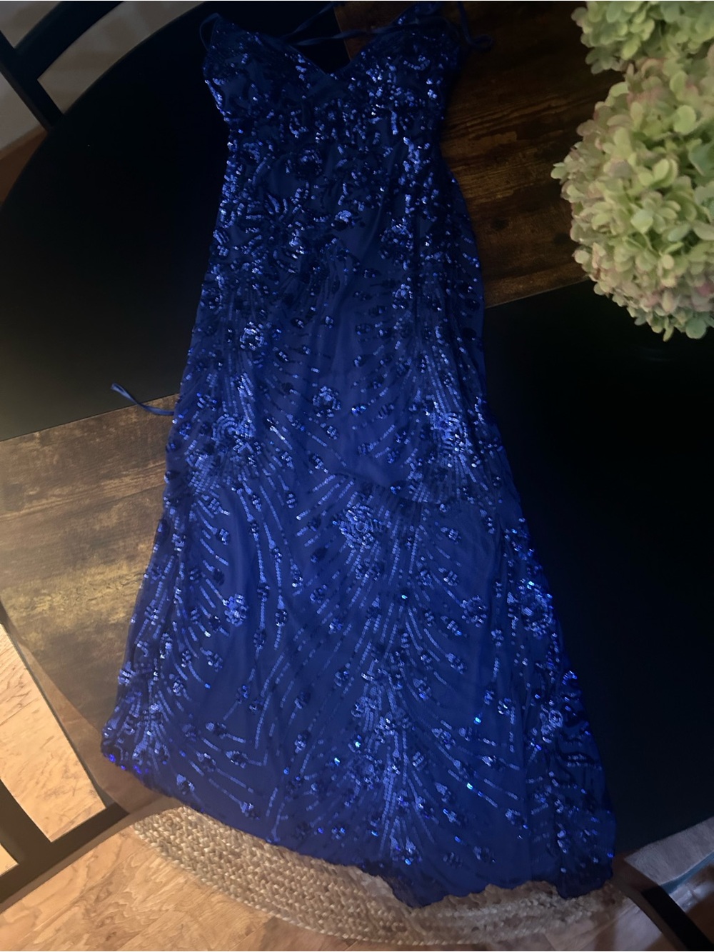 Royal Blue Sequin Party Dress